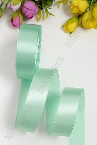 Лента атласная 2,5 см*25 ярд (SF-1357) аквамариновый №181