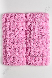 Головки цветков &quot;Розочка&quot; на веточке с сеточкой, 144 шт (SF-043), розовый №5