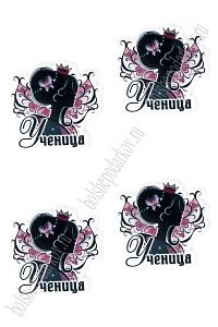 Кабошон-вырубка &quot;Ученица&quot; 3*3,5 см (10 шт) SF-6034, №16
