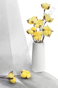 Веточки 30 см; 10 шт "Хлопок" (SF-1910) желтый