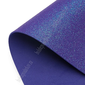 Фоамиран глиттерный А4, перламутровый 2 мм Premium (10 листов) SF-1956, темно-фиолетовый №3029
