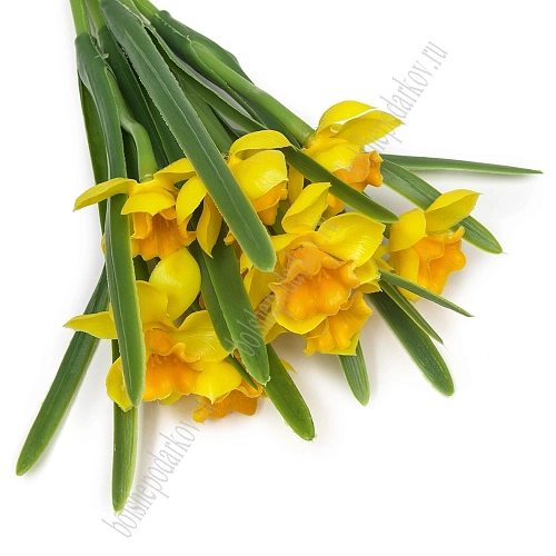 Веточка декоративная 31 см &amp;quot;Нарцисс&amp;quot; (SF-8135) желтый №2