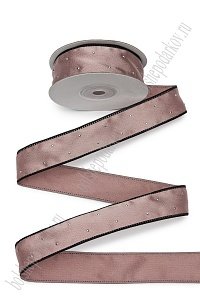 Лента декоративная со стразами 2,5 см*10 ярд (SF-7528) пенка