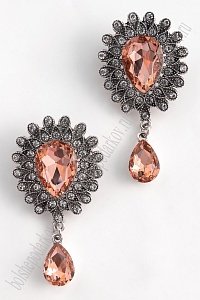 Серединка ювелирная с подвеской (2 шт) SF-5960, персиковый №05