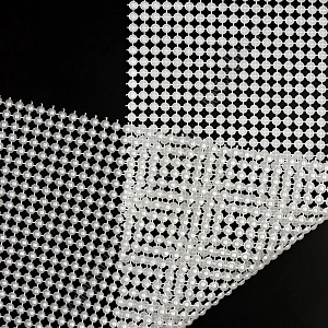 Тесьма-обманка полужемчуг 24 ряда (10 ярд) SF-1411, белый