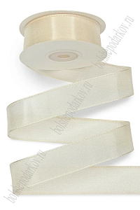 Лента органза Премиум 2,5 см*10 ярд (SF-7859) бежевый №21