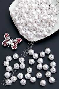 Бусинки 14 мм*400 гр (SF-7517) белый №129