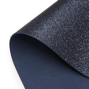 Фоамиран глиттерный А4, 2 мм Premium (10 листов) SF-1955, темно-синий №2041 Фоамиран глиттерный А4, 2 мм Premium (10 листов) SF-1955, темно-синий №2041