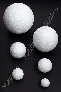 Пенопластовый шар шероховатый 8 см