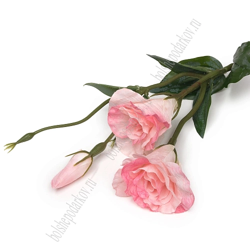 Веточка декоративная 52 см &amp;quot;Эустома&amp;quot; (SF-8123) розовый