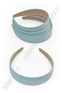 Ободки пластиковые в атласной ткани 3 см (5 шт) SF-7548, голубой №41