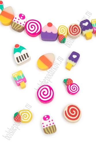 Бусины &amp;quot;Сладости&amp;quot; 10 мм (1000 шт) SF-7285