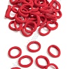 Резинки бесшовные для волос 3 см (100 шт) SF-5754, красный №22