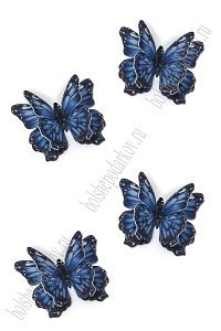 Лазерная вырубка из фетра "Бабочка" 5 см (10 шт) №08 несклеенная