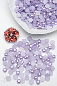 Бусинки половинки под жемчуг 12 мм 50 гр (SF-1446) светло-сиреневый №92 Бусинки половинки под жемчуг 12 мм 50 гр (SF-1446) светло-сиреневый №92