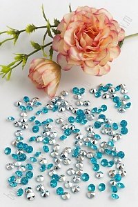 Стразы объемные 5 мм (500 шт) SF-388, голубой