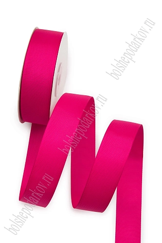 Лента репсовая 2,5 см*20 ярд &amp;quot;1 сорт&amp;quot; (SF-1348) фукси №190