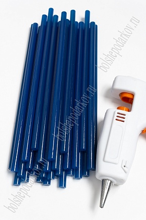 Термоклей цветной 7 мм*18 см (1 кг) SF-2926, синий