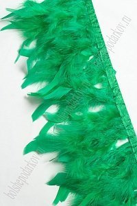 Перья декоративные на ленте (2 м) SF-3948, зеленый