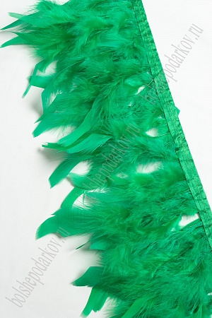 Перья декоративные на ленте (2 м) SF-3948, зеленый