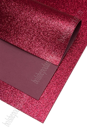 Фоамиран глиттерный А4, 2 мм Premium (10 листов) SF-1955, бордовый №2003