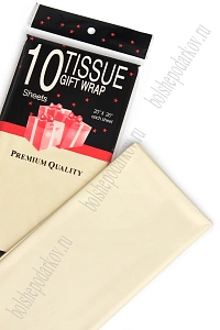 Бумага тишью 50*66 см (10 листов) SF-914, ванильный №1201