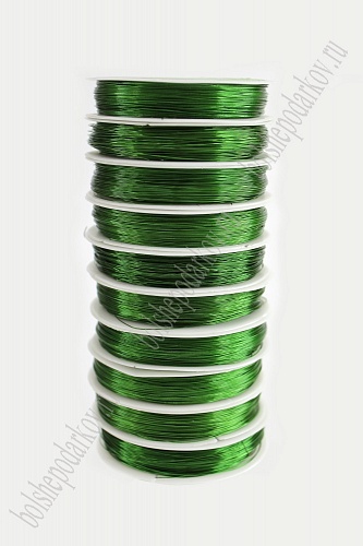 Проволока 0,3 мм*50 м (10 шт) SF-900,  зеленый