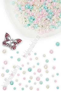 Бусинки (50 гр) SF-8065, микс 6/8/10 мм, ассорти №2