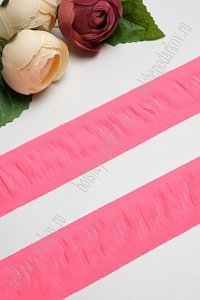 Лента шифоновая 5 см*1,4 м (5 шт) SF-5850, ярко-розовый №В