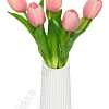 Веточка декоративная &amp;quot;Тюльпан&amp;quot; 32 см (5 шт) SF-8136, розовый