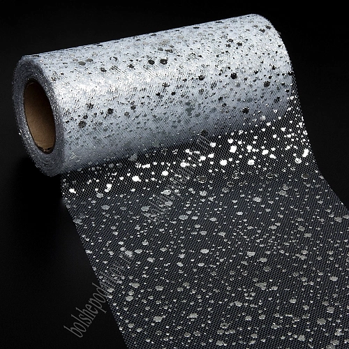 Фатин &amp;quot;Капли&amp;quot; 15 см*25 ярд (SF-2950) белый