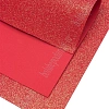Фоамиран глиттерный А4, перламутровый 2 мм Premium (10 листов) SF-1956, красный №035С