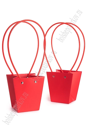 Сумка для цветов 12*12,5*8 см (10 шт) SF-7375, красный