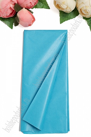 Бумага тишью 50*66 см (10 листов) SF-914, голубой №3060