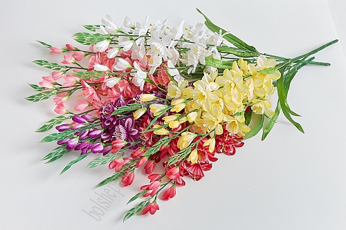 Букет цветов &amp;quot;Гладиолусы&amp;quot; 65 см (SF-5075) в ассортименте