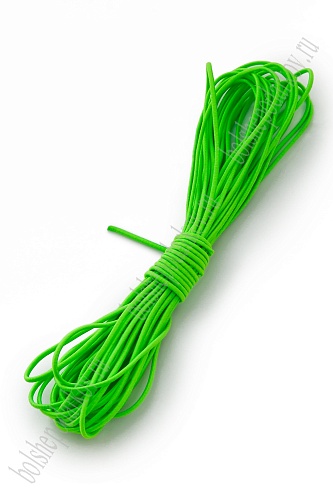 Резинка шляпная 2 мм*10 ярд (SF-7765) ярко-зеленый №169