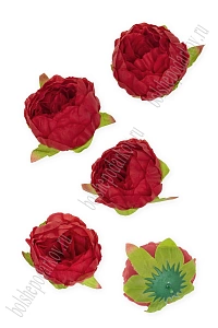 Головки цветов &quot;Пион&quot; 9 см (5 шт) SF-7874, красный