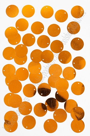 Пайетки круглые 19 мм (50 гр) SF-3070, оранжевый