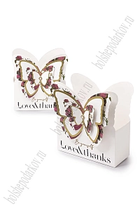 Коробка для цветов &quot;Бабочка&quot; 19*21,5*8 см (2 шт) SF-7948, №1