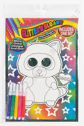 Раскраска глиттерная с фломастерами 17,5*25 см (SF-5670) №2