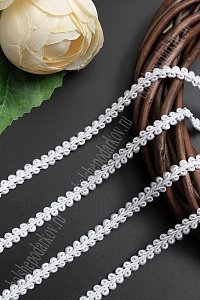 Тесьма отделочная 0,8 см *20 ярд (SF-850) белый №01