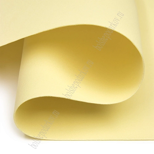 Фоамиран 1 мм, Китай 60*70 см (10 листов) SF-5822, светло-лимонный №1024