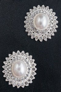 Серединка ювелирная (2 шт) SF-5969, серебро