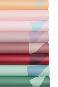 Пленка двусторонняя для цветов в рулоне 58 см*10 м (SF-7058) персиковый/бежевый №054