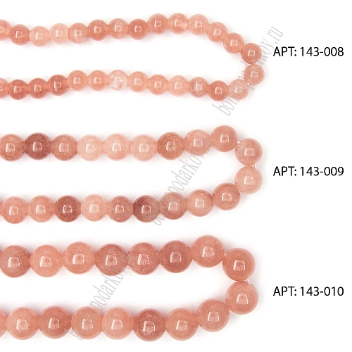 Бусины круглые на нитке 6 мм (SF-7590) гелиолит