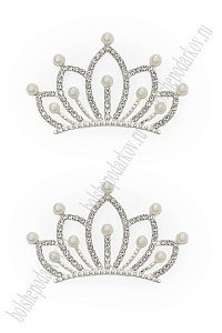 Корона металл 5,7*3,5 см (2 шт) SF-7637