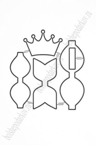Форма для вырубки &amp;quot;Заготовка для бантика&amp;quot; 10,3*9,6 см (SF-7793) №17