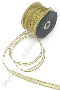 Лента декоративная 1 см*150 ярд (6-15-757)