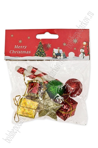 Новогодние украшения (9 шт) &amp;quot;Ассорти&amp;quot; SF-3513, №7