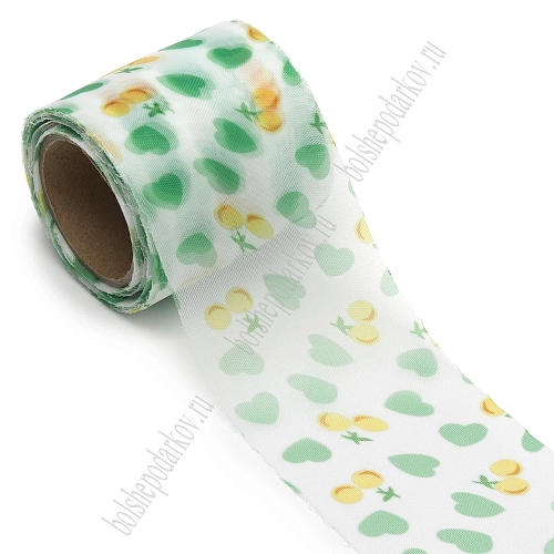 Лента декоративная 6 см*10 ярд (SF-7724) №2